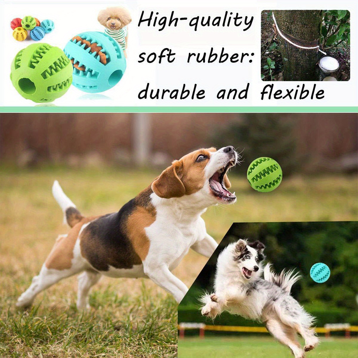 Interactive Dog Food Toys, Pet Soft Ball Toy Funny
