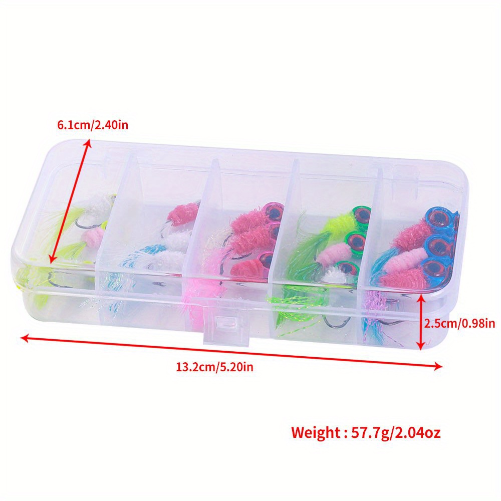 15pcs Feather Metal Jig Head Hook Fishing Kit - Perfect For Crappie,  Walleye, Panfish, Bluegill & More (0.8g-3.6g)