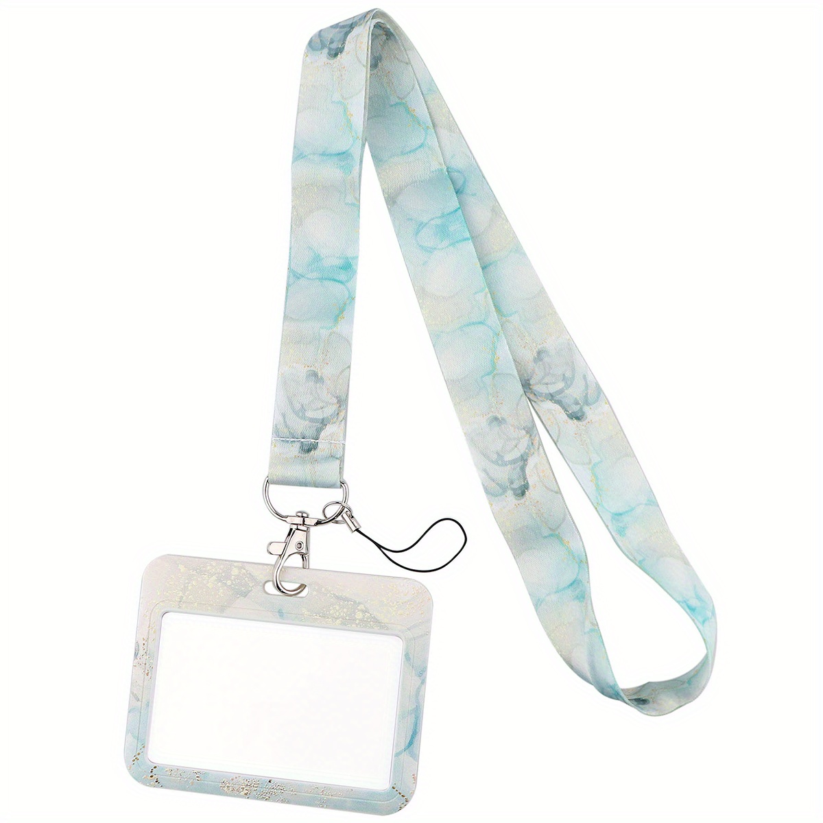 Marble Pattern Card Case Neck Strap Lanyards Stylish Keychain Badge Holder  For Id Credit Cards And Phones, Shop On Temu And start Saving