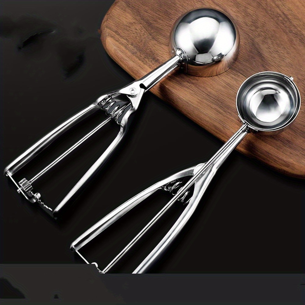 Spring-loaded Stainless Steel Melon Ballers Scoop For Fruit, Cookie, Ice  Cream, And Small Melons - Easy To Use And Durable - Temu