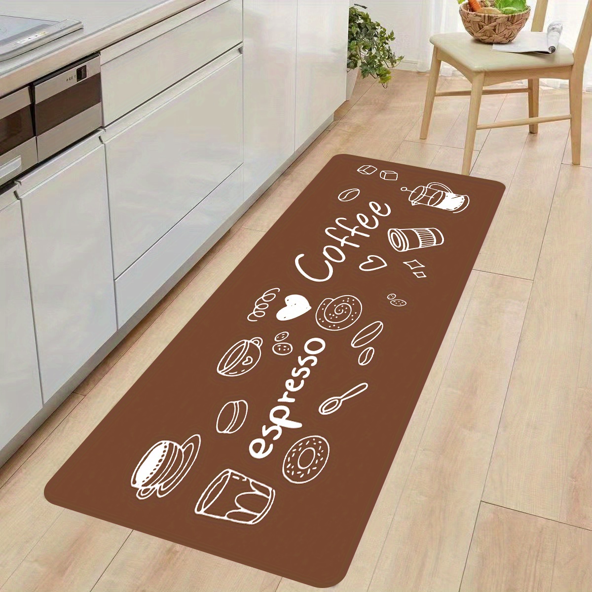 Kitchen Rugs and Mats, 2 PCS Non Slip Cushioned Anti Fatigue Washable  Runner Rug with Rubber Backing for Kitchen Floor Front of Sink, Hallway,  Laundry