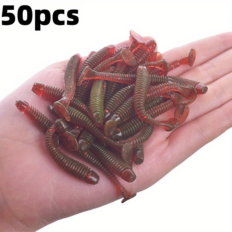 Fishing Worms Soft Lures Silicone Artificial Bait Jig - Temu Canada