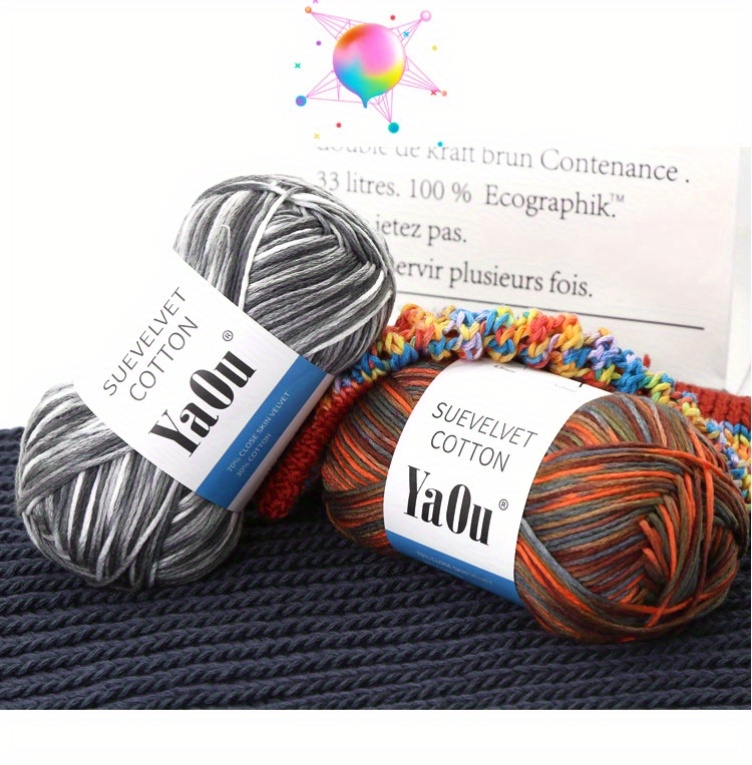 1pc 330m/pc Multifunctional Colored Yarn For Knitting And Diy