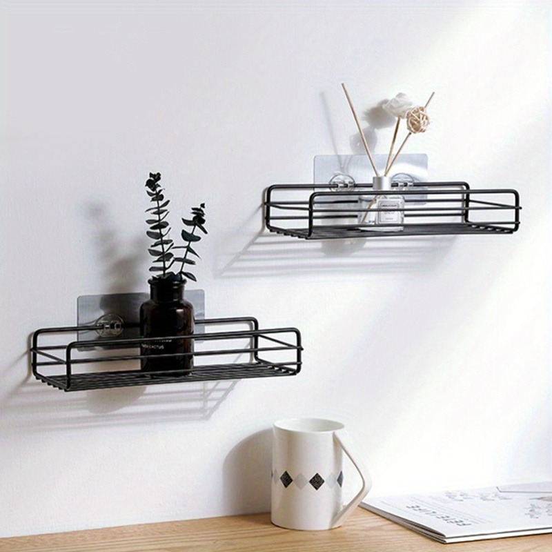 1pc Rectangular Bathroom Storage Shelf