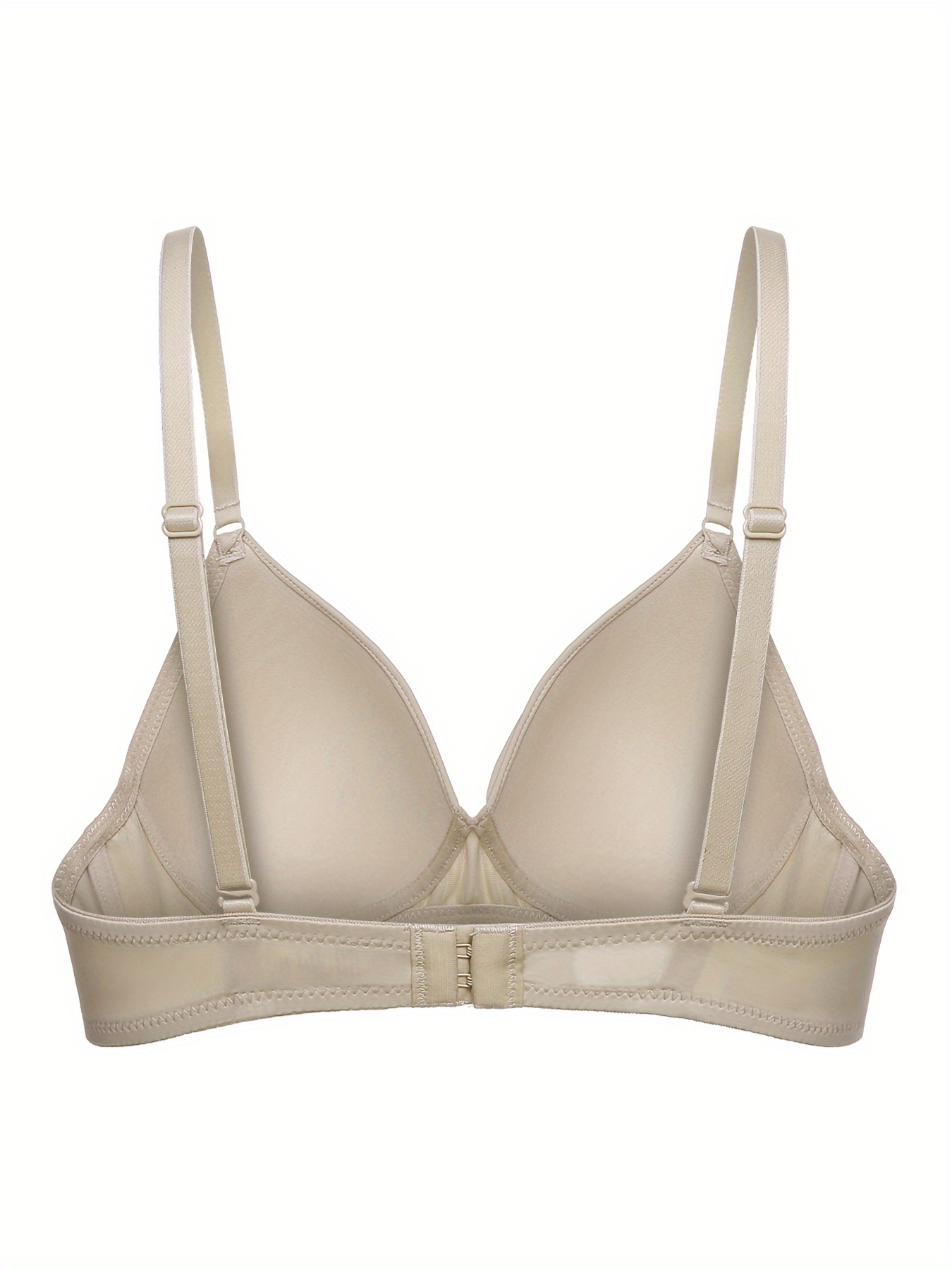 Simple Solid T shirt Bra Soft Comfy Everyday Bra Women's - Temu