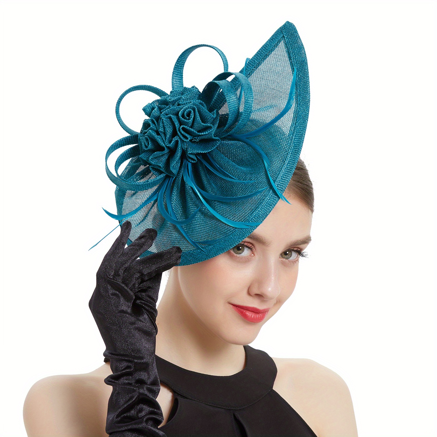 Faux Feather Hats Fascinators For Women Elegant Head Piece For Wedding ...