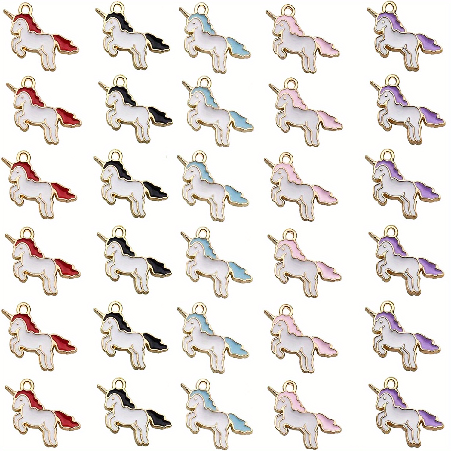 Cute Enamel Unicorn Pendant Alloy Charms For Diy Jewelry Necklaces  Bracelets Earrings Diy Jewelry Accessories - Temu