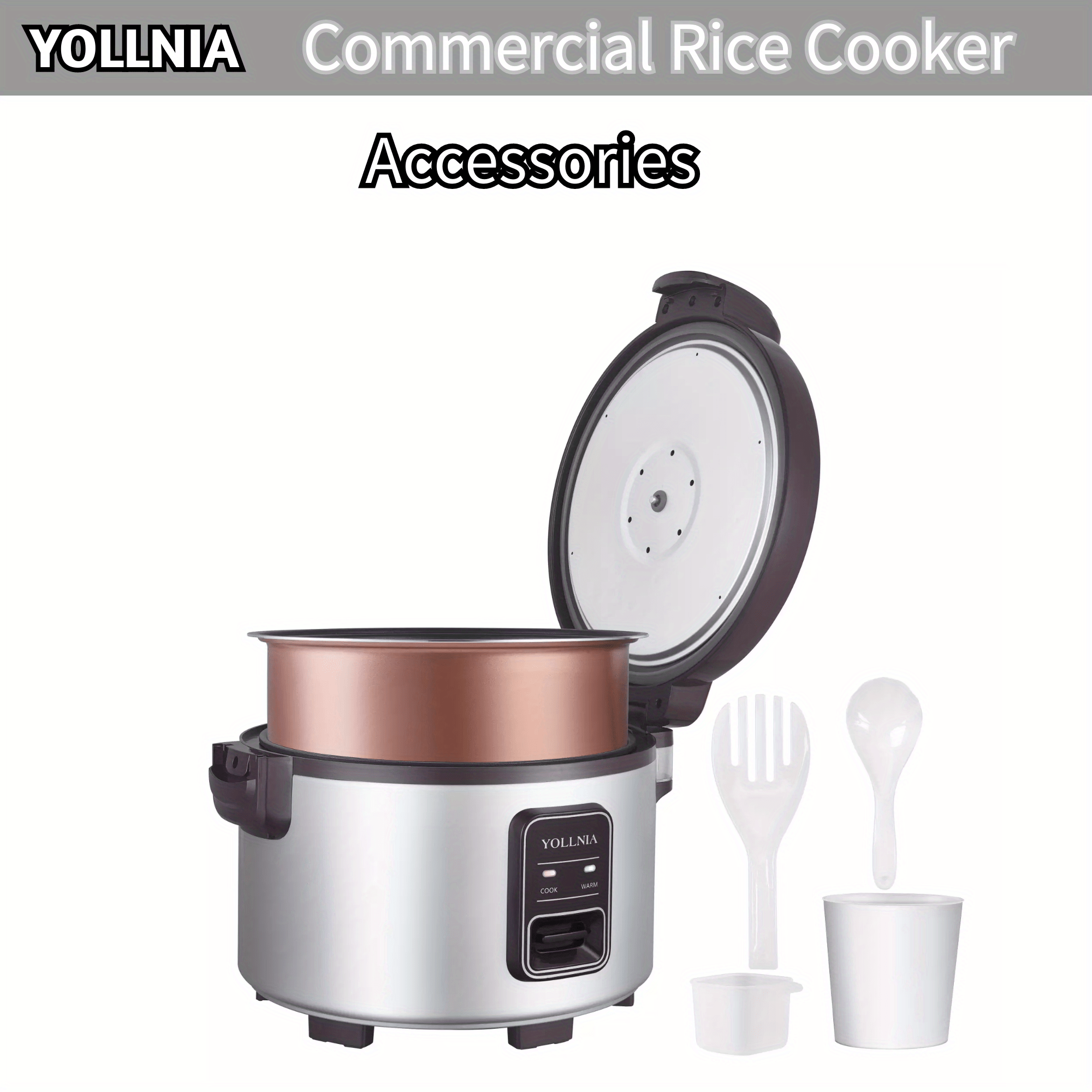 Commercial Rice Cooker Food Warmer 8.17qt /40 Cups Cooked - Temu