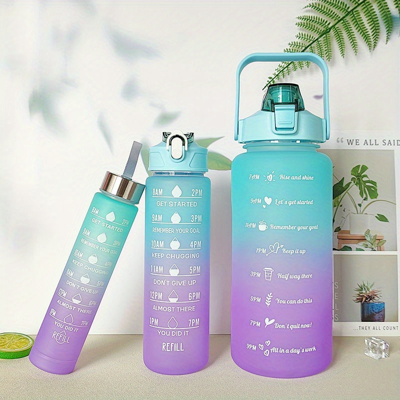 Keepred Gradient Water Bottle Portable Leakproof Bottle - Temu