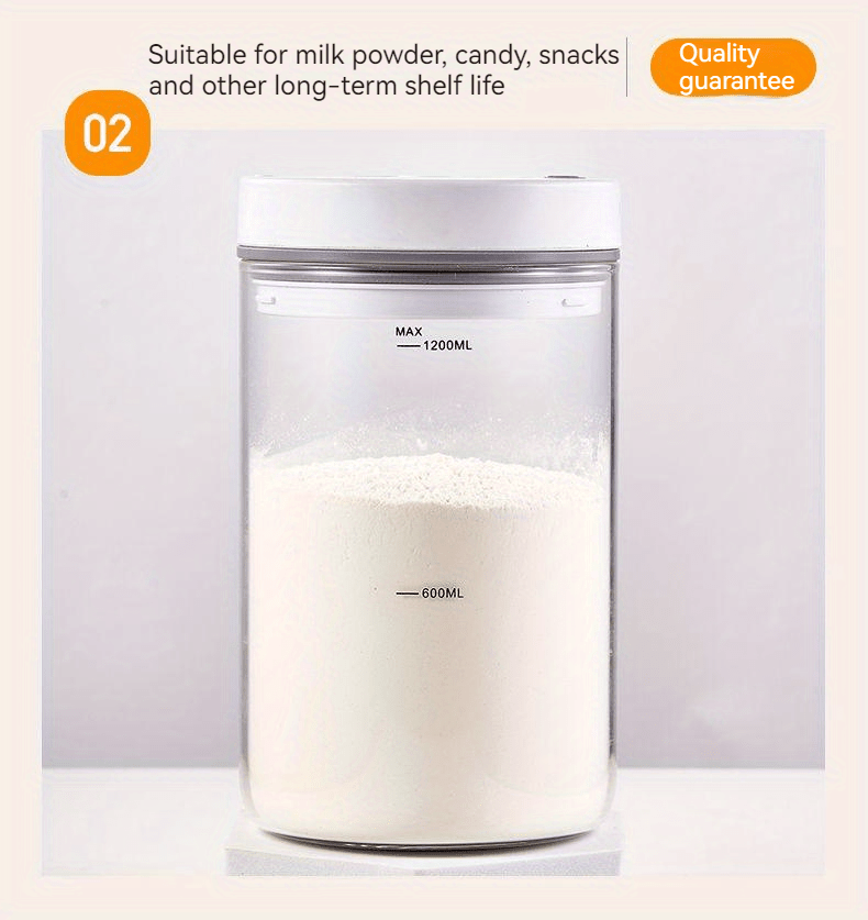 Smart Vacuum Storage Jar With Electric Pump Large Capacity - Temu