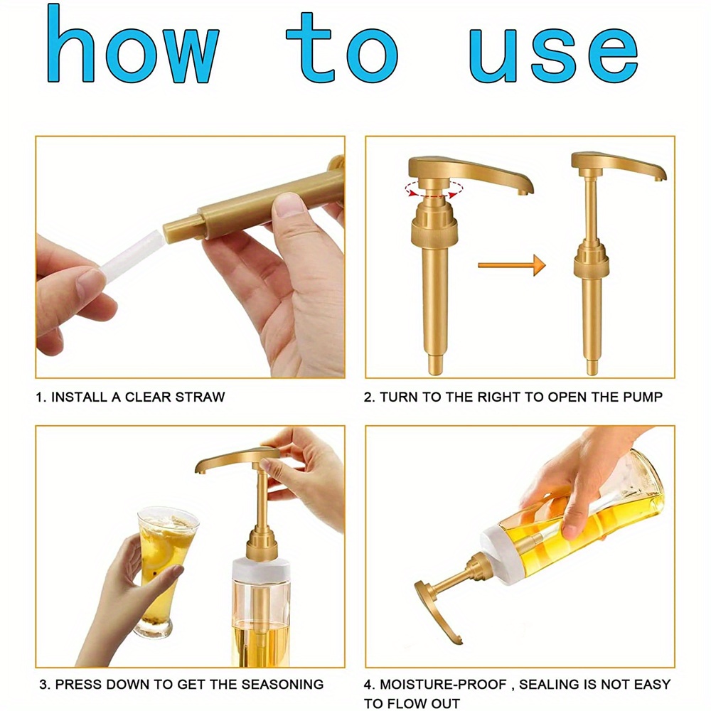 Syrup Pumps Coffee Syrup Dispenser Pump Flavor Syrup Pump Temu