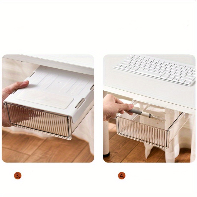 Organize Desk Adjustable Polished Hanging Drawer! Temu