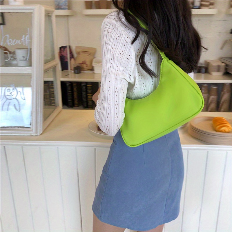 Green Mini Crescent shoulder bag