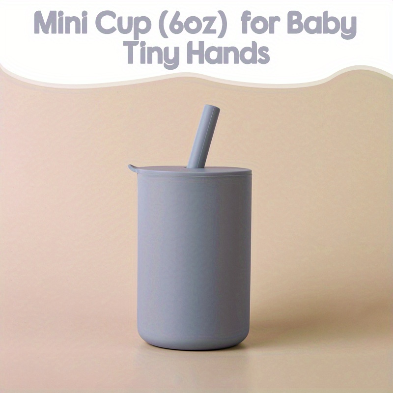 Silicone Children Straw Cup With Straw Spill proof And Non - Temu