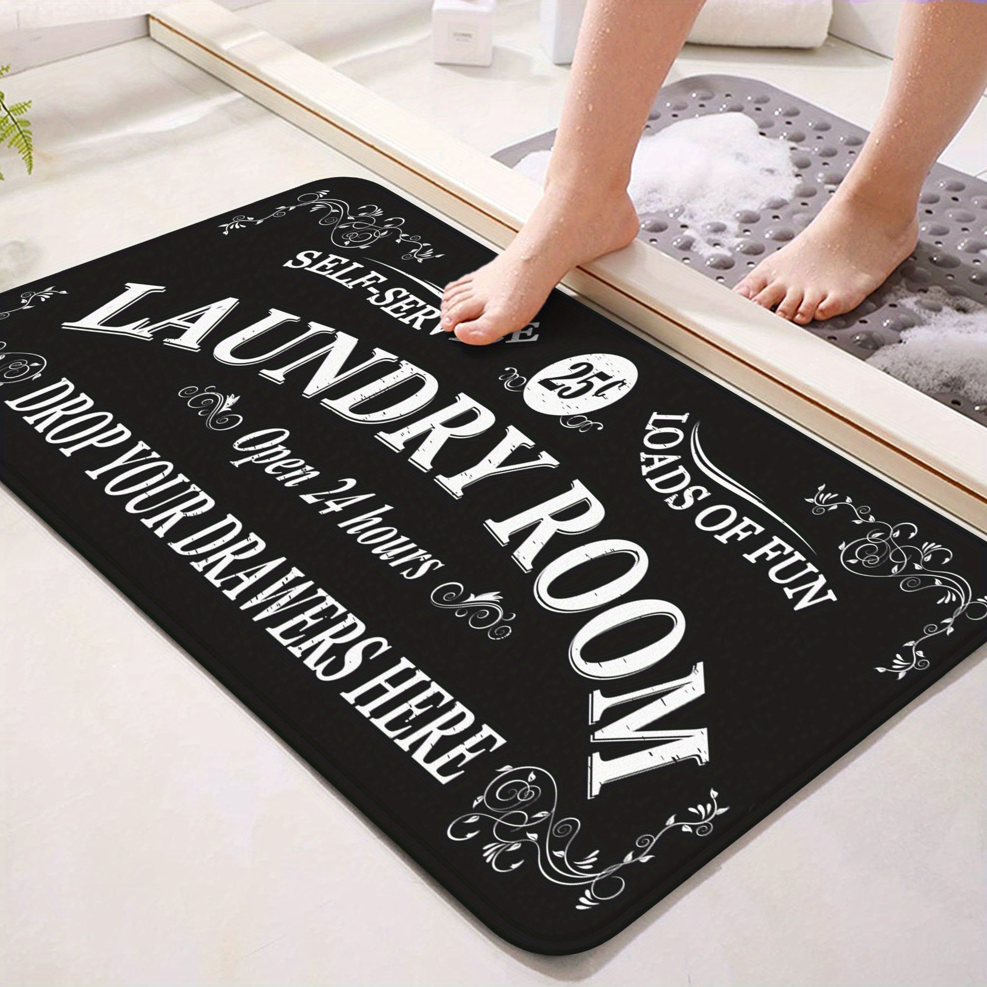 Laundry Room Rug Runner Non Slip Laundry Mats Super Temu