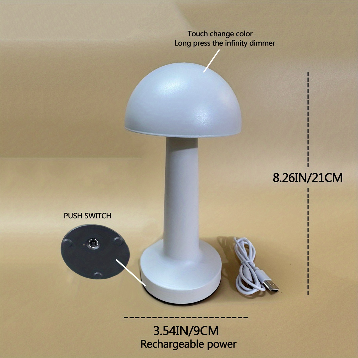 Retro Table Lamp Metal Mushroom Table Lamp Bar Cafe Temu Australia