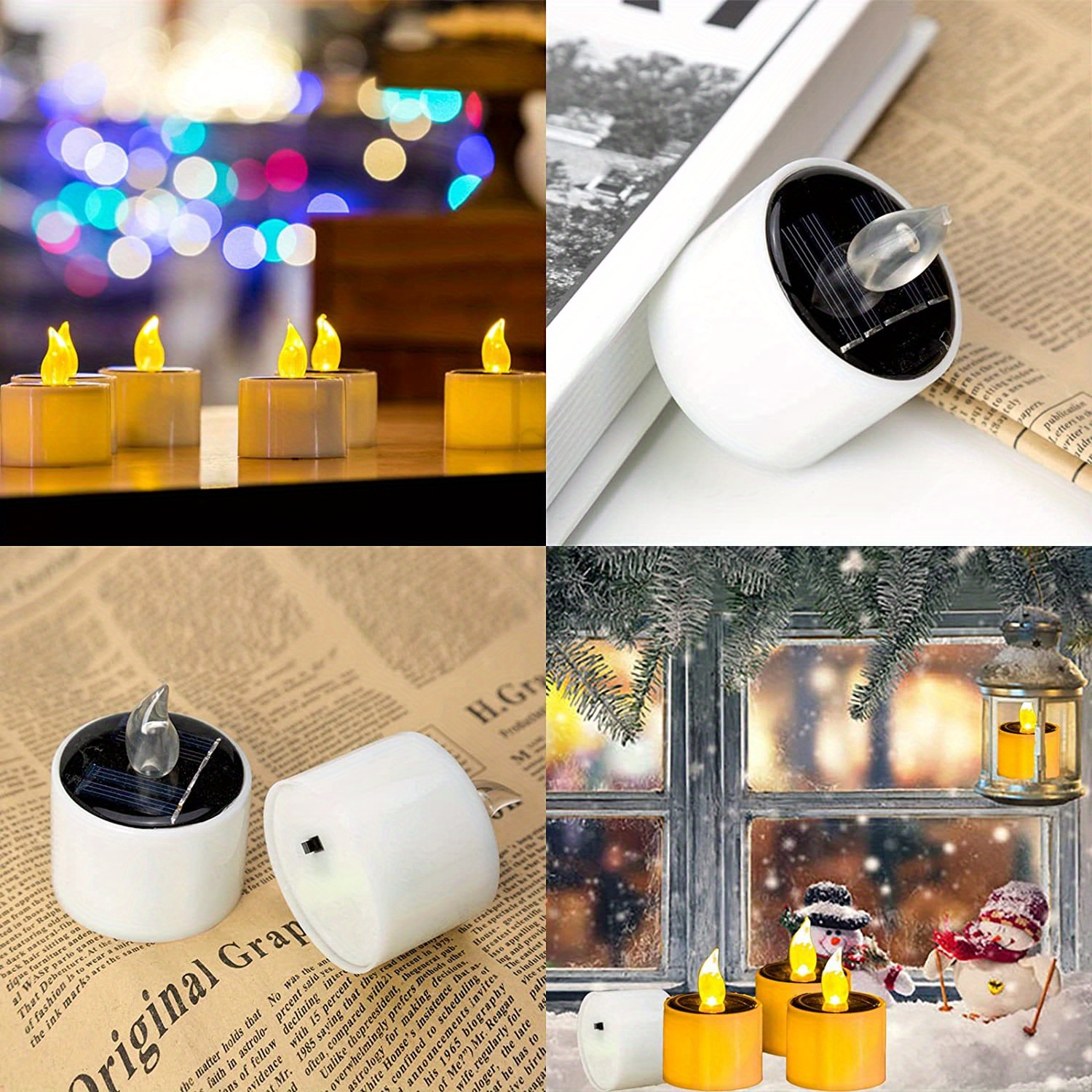 Solar Candles Outdoor Waterproof Dusk Dawn Outdoor Lighting Temu