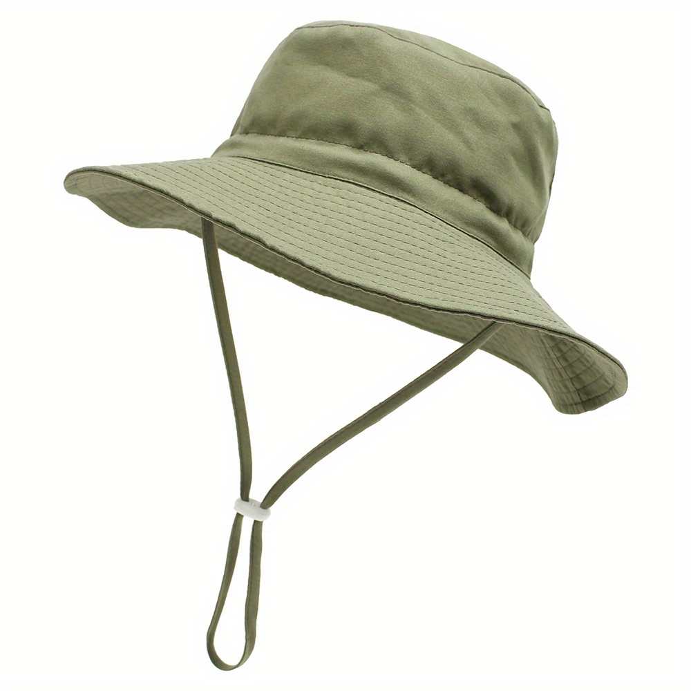 Cute Fisherman's Hat Breathable Drawstrings Wide Brim Sun - Temu