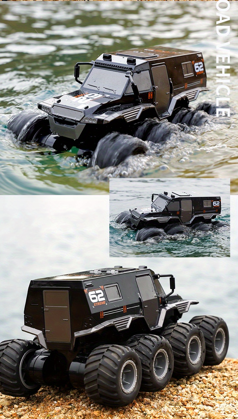 Voiture télécommandée amphibie terre et eau cascade Antaprcis 