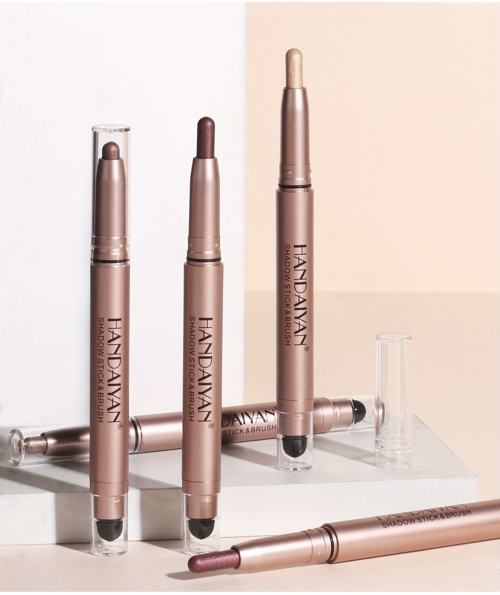 12 Color Eyeshadow Stick Eyeliner Pen Highlighter Glitter Temu