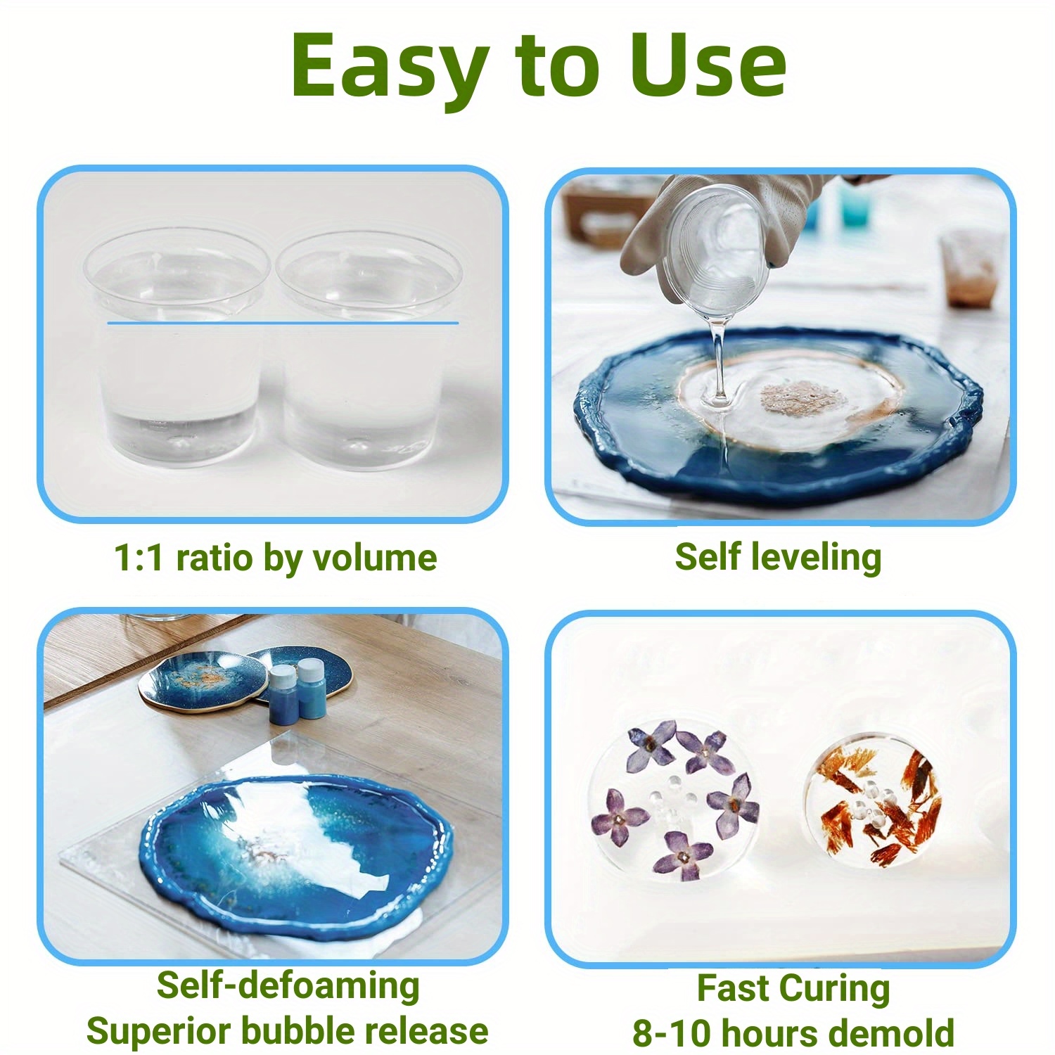 Crystal Clear Epoxy Resin Kit Casting And Coating For River - Temu