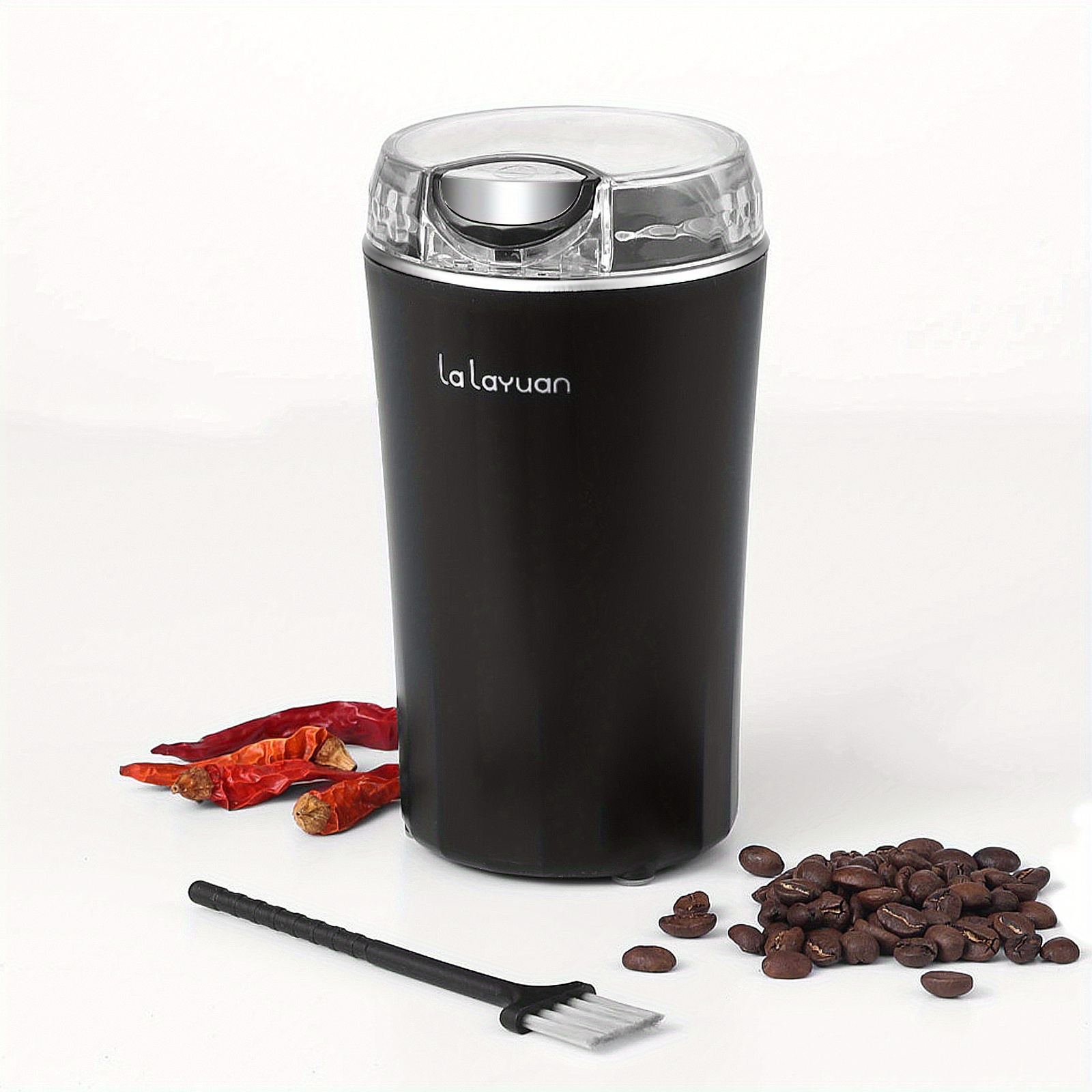 Macina Caffe' Elettrico, Macinacaffè di Potenza 150W Macina Spezie Capacità  di 200ml Coffee Grinder con Lama in Acciaio Inossidabile Macinino per  Spezie Semi Pepe Zucchero Sale Erbe