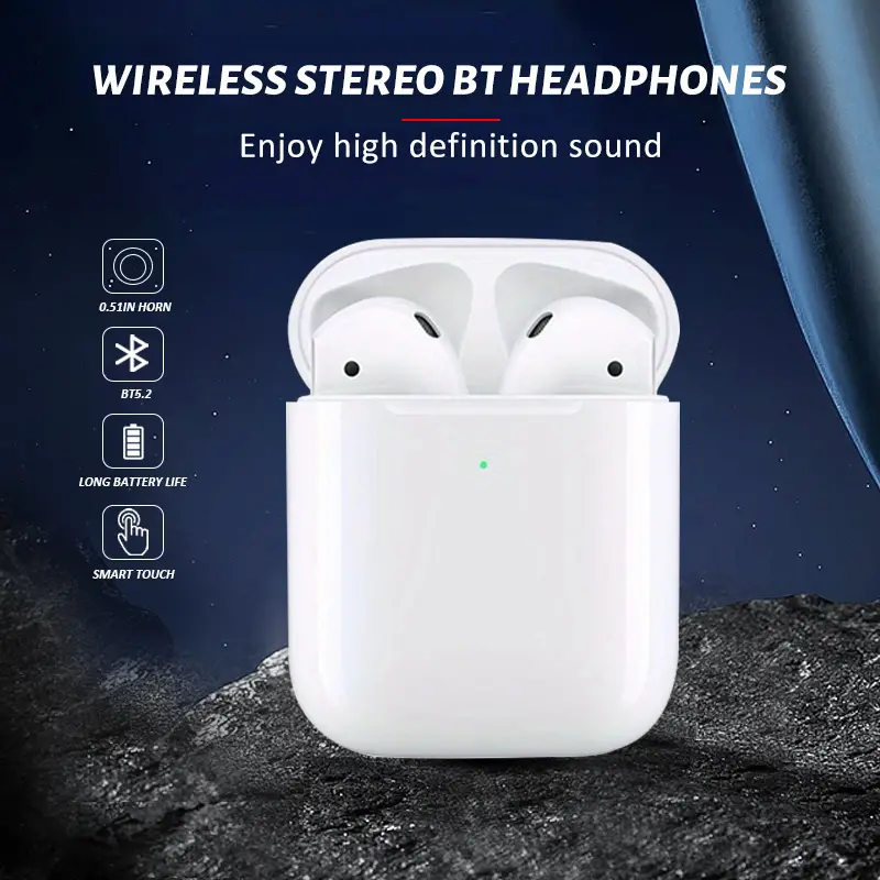 uf true wireless stereo tws headset with charging case for apple airpods hd music sound earphone 4 5h enjoying time earphone long lasting battery with free charger cable details 0