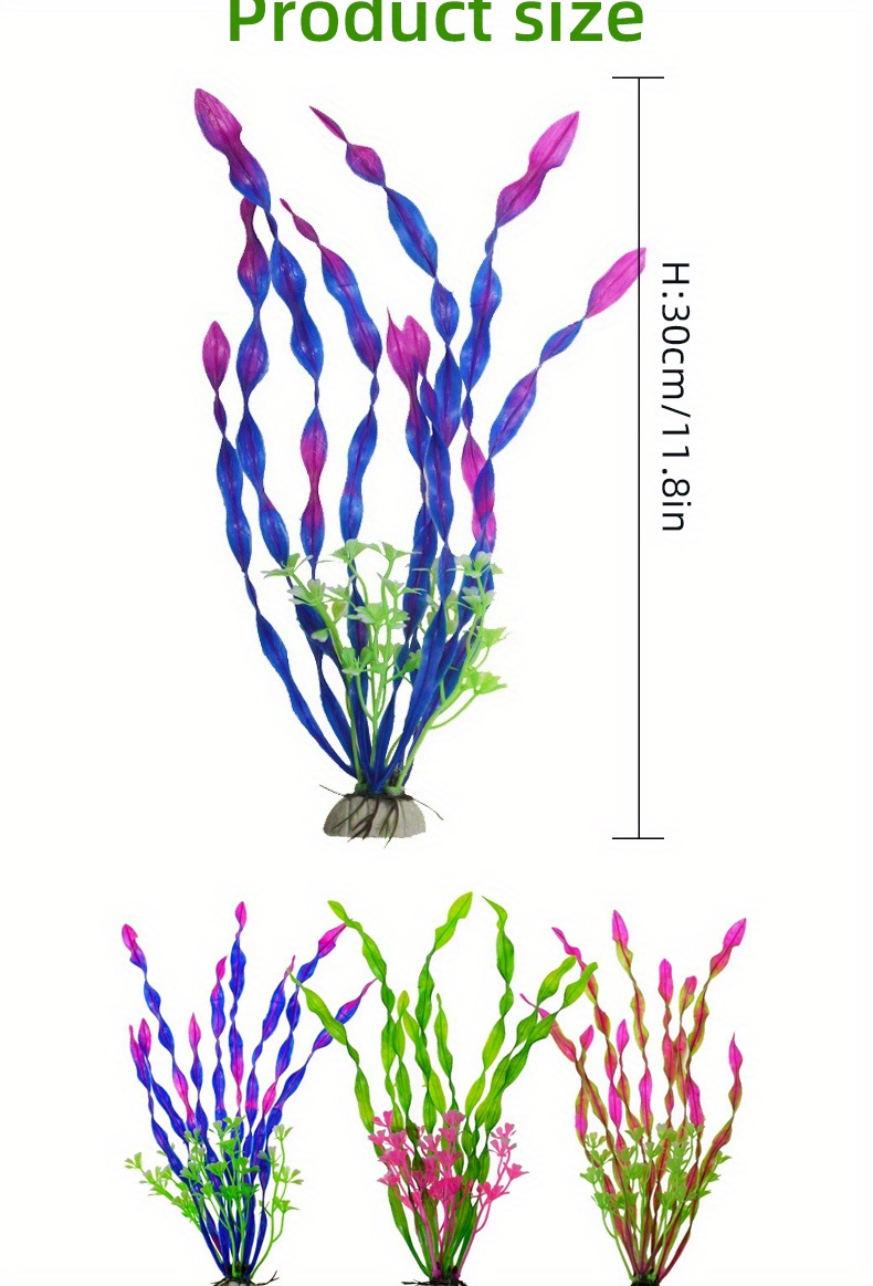 Artificial Aquatic Plants For Aquarium And Fish Tank Ornaments Landscaping Decoration Temu