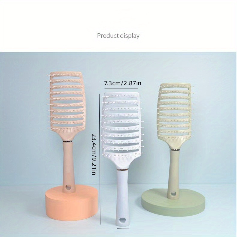 Hair Brush Curved Vented Detangling Hair Brushes Women Men Temu