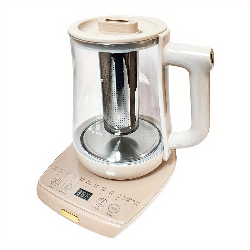 10 in 1 Smart Glass Tea Maker Kettle With Capacity For - Temu
