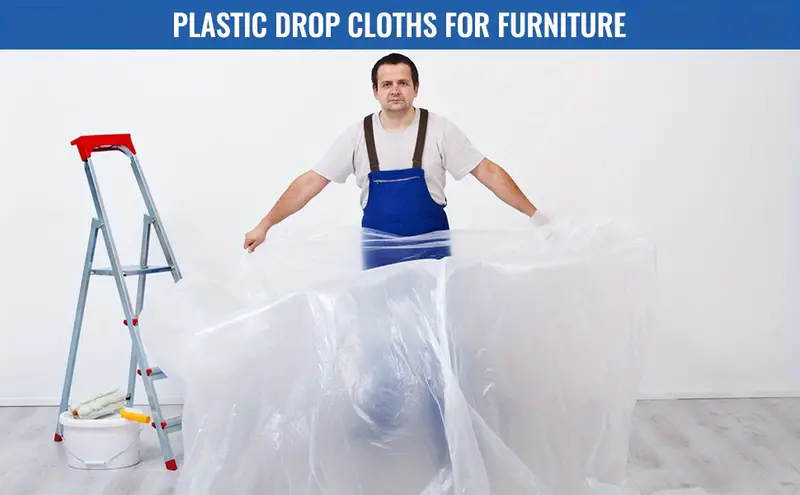Clear Plastic Film Plastic Drop Cloth Poly Film Tear - Temu