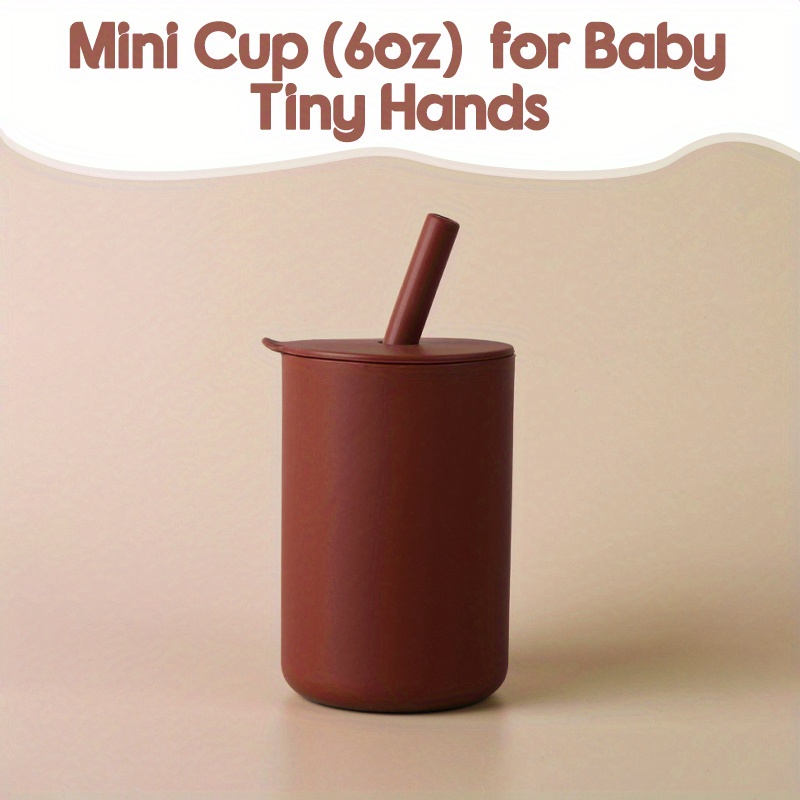 1Pcs Baby Silicone Sippy Cups Toddler Feeding Straw Cups Baby