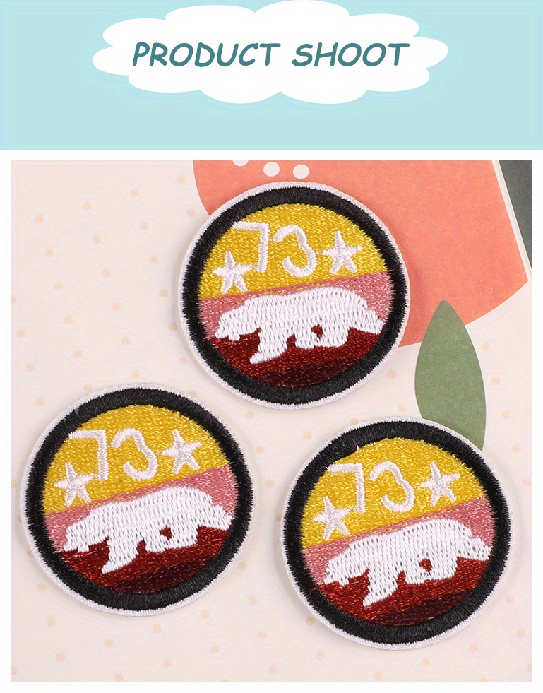 Cute Patches Embroidered Cute Rare Animal Sticker - Temu