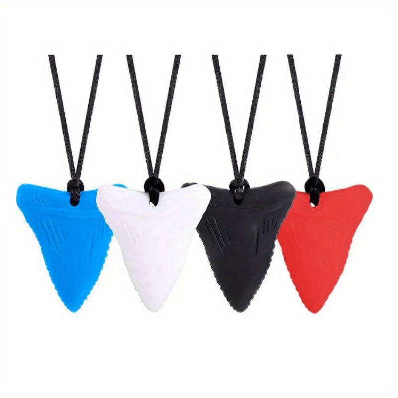 Collier de mastication sensorielle pour enfants garçons et filles - Jouets  à mâcher pour bébé en silicone, aide motrice orale Pendentif à mâcher