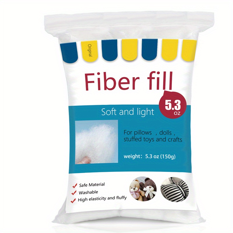 Polyester Fiber Fill Premium Fluff Stuffing Fill Fiber, Pillow Cushion  Washable