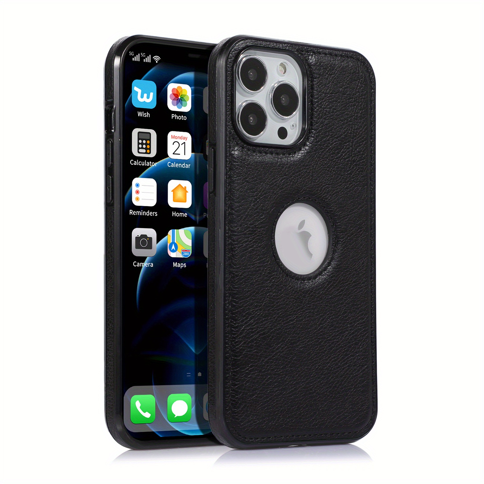 Luxurious Elegant Leather iPhone Case iPhone 15 Pro / 14 Pro 