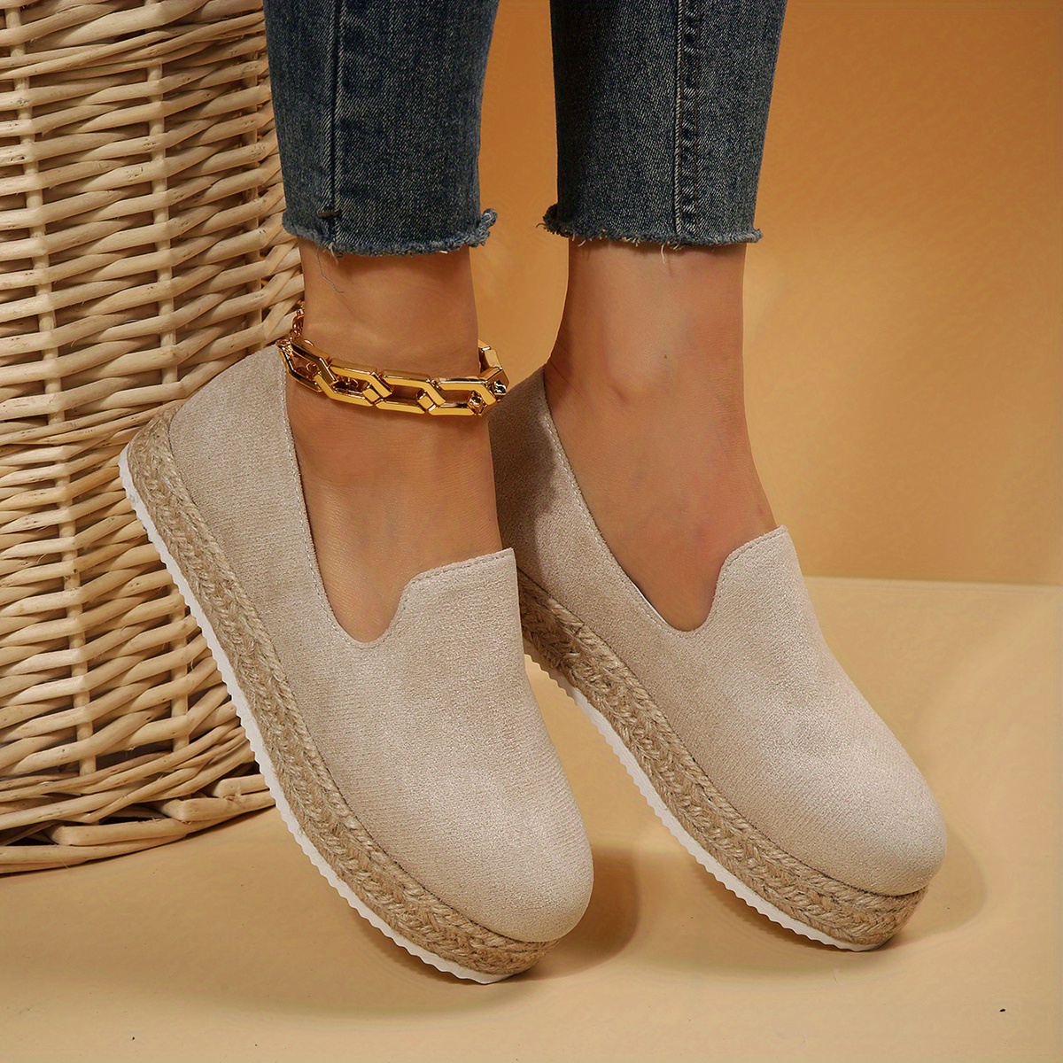 Espadrillas on sale nere platform