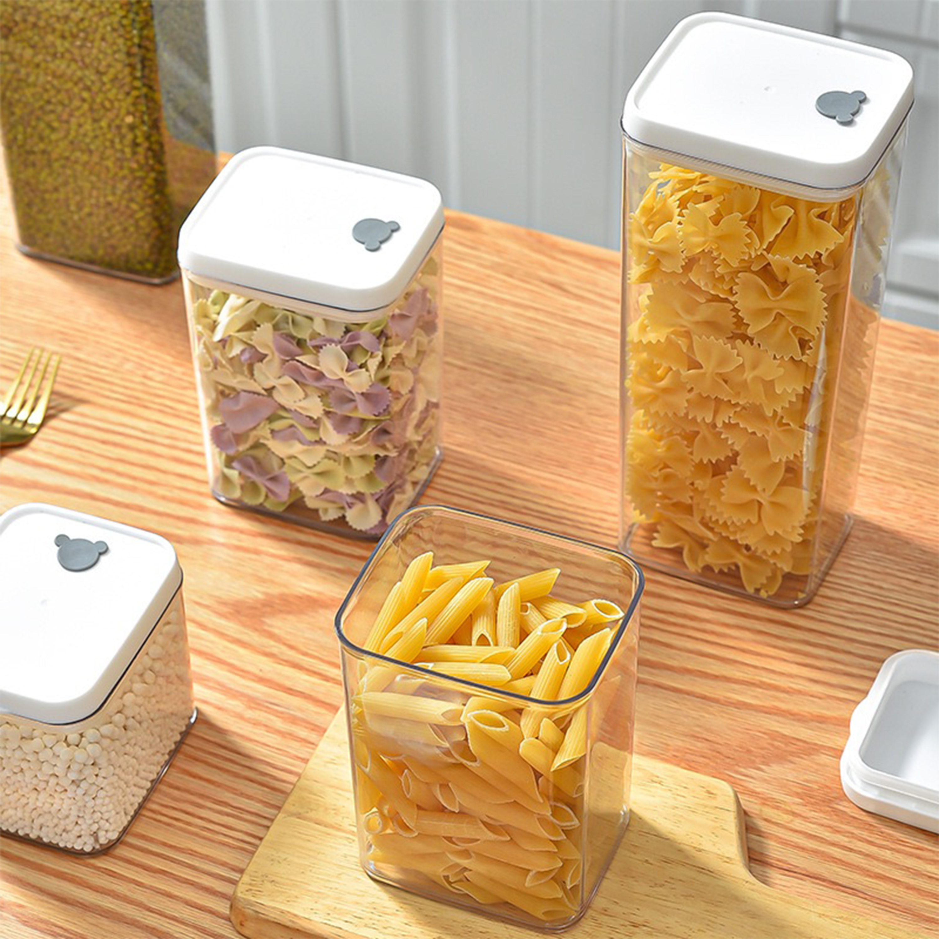 Food Storage Container Set Lids Food Grade Kitchen Pantry Temu