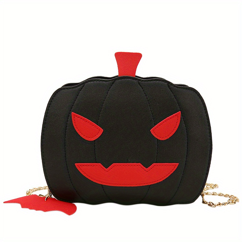 Pumpkin Shaped Funny Shoulder Bag, Pu Leather Zipper Shoulder Bag ...