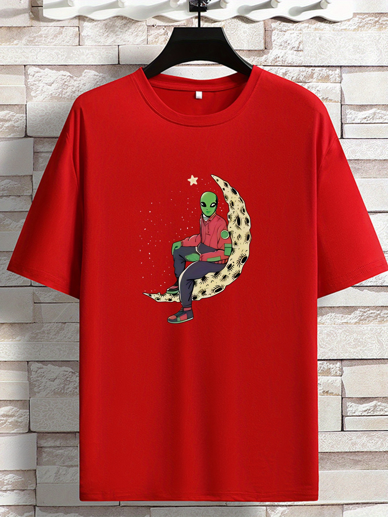 Jared - Lässiges Rundhals-T-Shirt Für Herren –  Produktbild-Vorschau 4