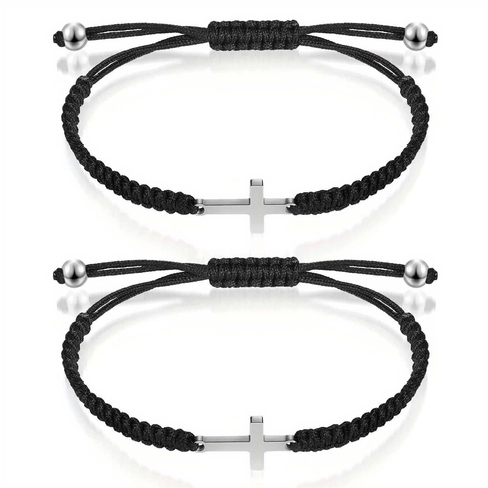  BCletty Bracelet Unisex Steel Rope Bracelet Couple Bracelet  Simplicity Fashion Titanium Buckle Adjustable Wire Rope Bracelet (Black,  Adjustable): Clothing, Shoes & Jewelry