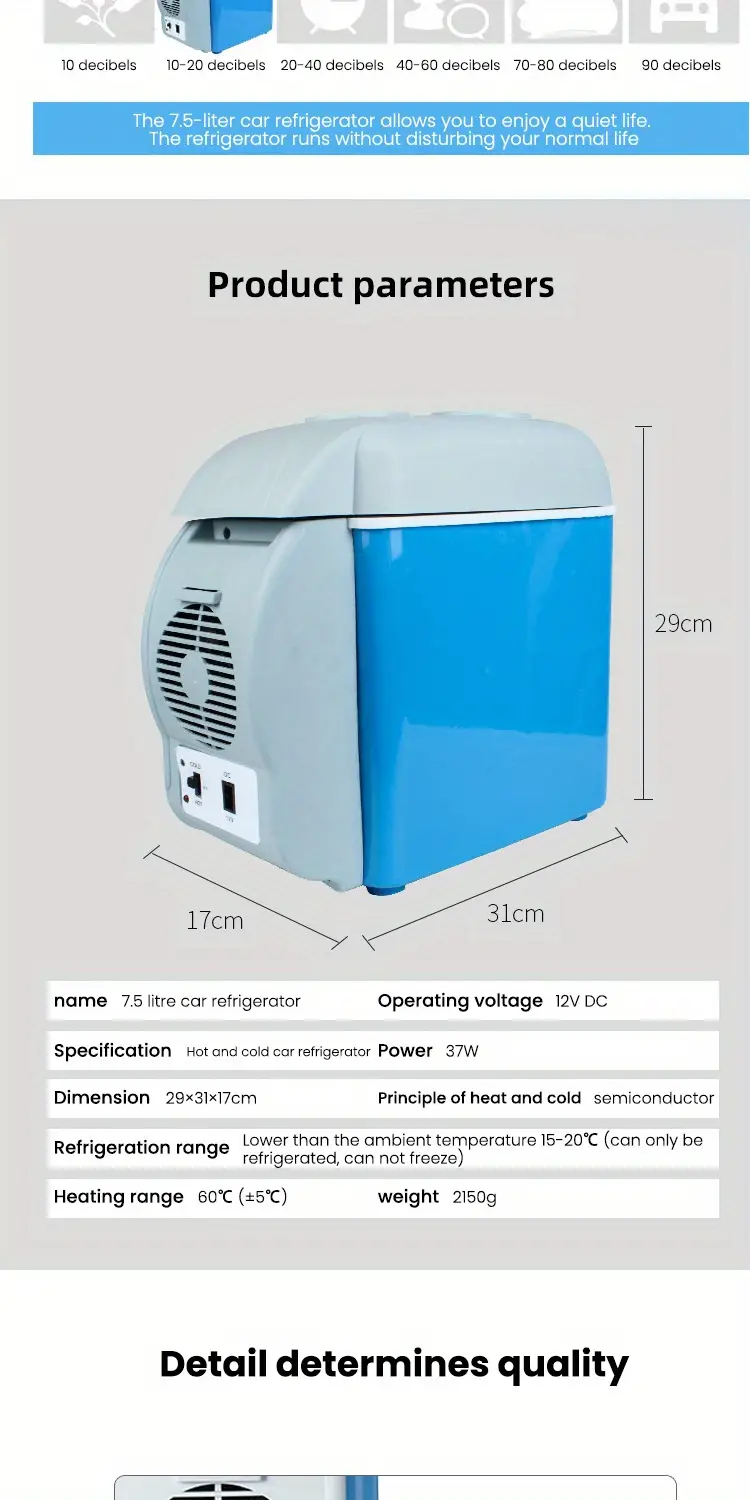 portable freezer car refrigerator portable mini fridge for skin care car fridge portable freezer for cars homes and dorms boating camping details 4