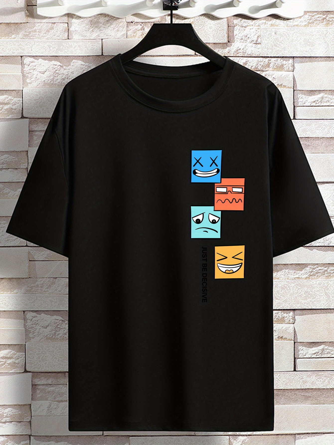 Plus Size Men's Casual Graphic Tees Summer " " Temu United