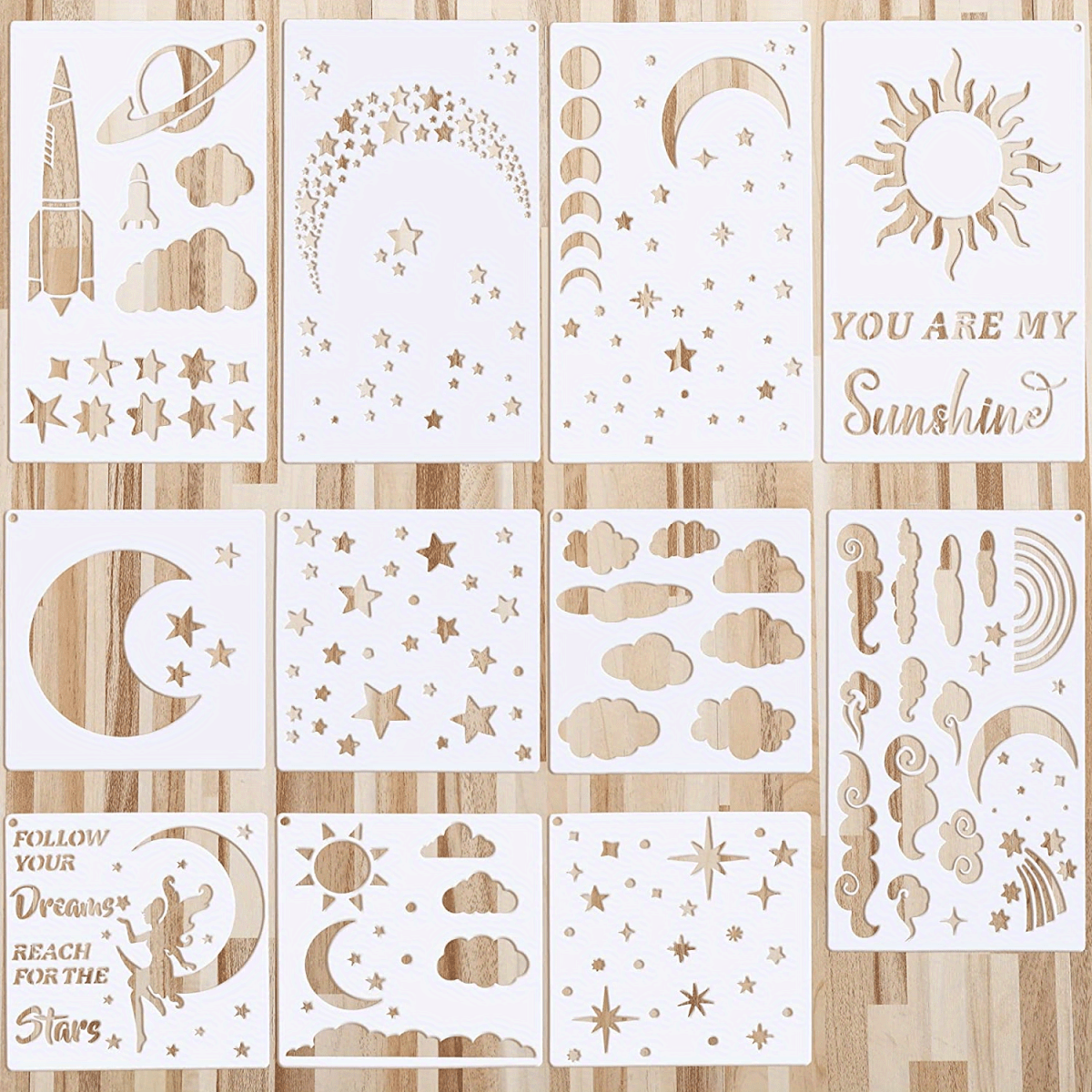 Painting Template Portable Star Stencil Reusable Printing Plastic