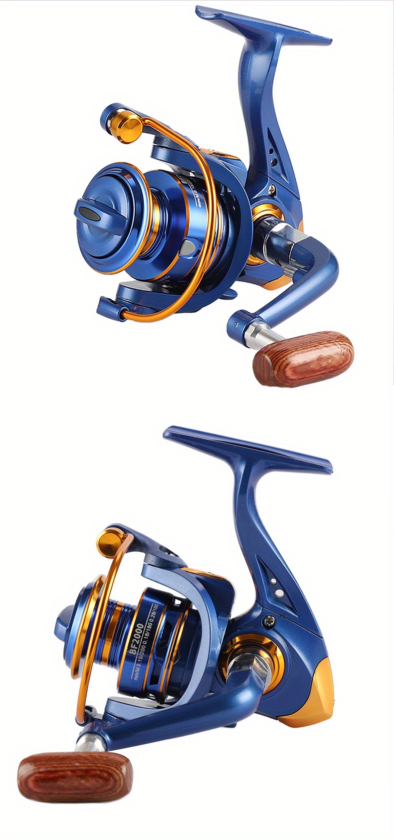 Bf Series Spinning Fishing Reel 1000 2000 3000 5.2:1 Gear - Temu