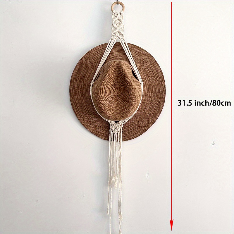 3pcs Macrame Boho Hat Hangers, Boho Hat Organizer, Cowboy Hat Rack, Hat  Wall Farmhouse Decor, Straw Hat Rack, Housewarming Gift, Gift For Him