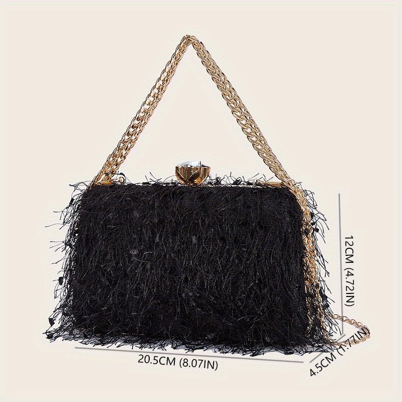 Feather Purse Feather Clutch Feather Bag Ostrich Clutch Feather Bags For  Women Handbag With Feathers Ostrich Feather Purse Purse With Feathers Bag  With Feathers Feather Evening Bag Feather Handbag: Handbags