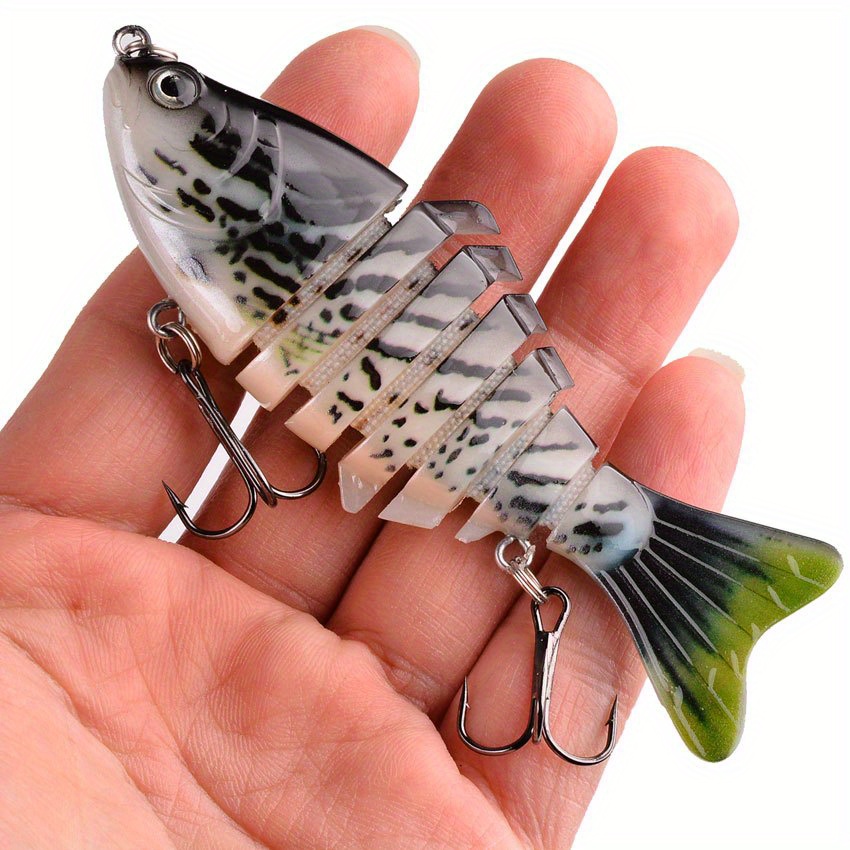 Bydezcon Multi-Section Artificial Bait Fishing Lure Jointed Swimbait  Crankbait Fishing Tackle 3D Sinking Pesca Swim Bait Fishing Lures 3D  Sinking