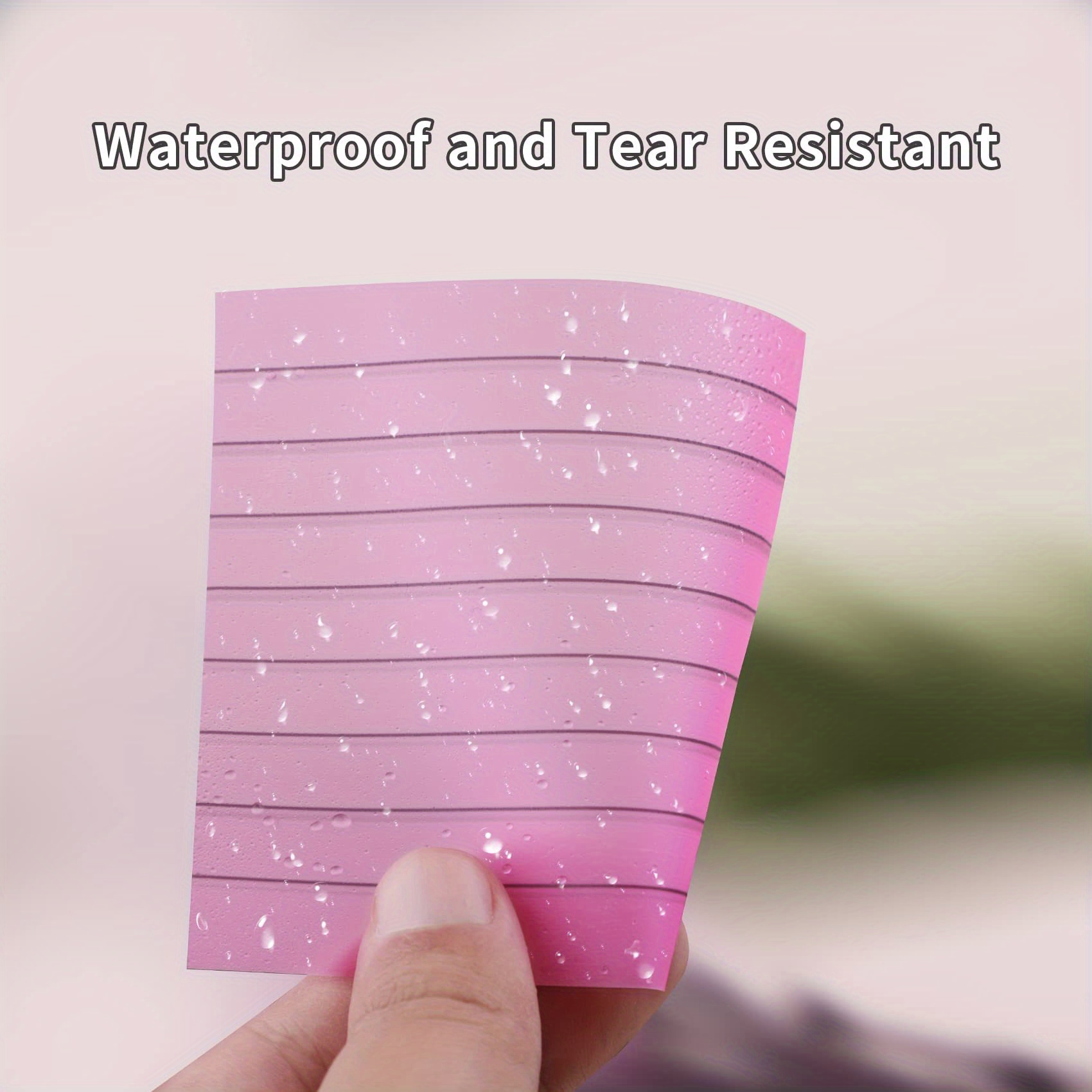 Transparent Sticky Notes Lined Clear Sticky Notes Annotating Temu