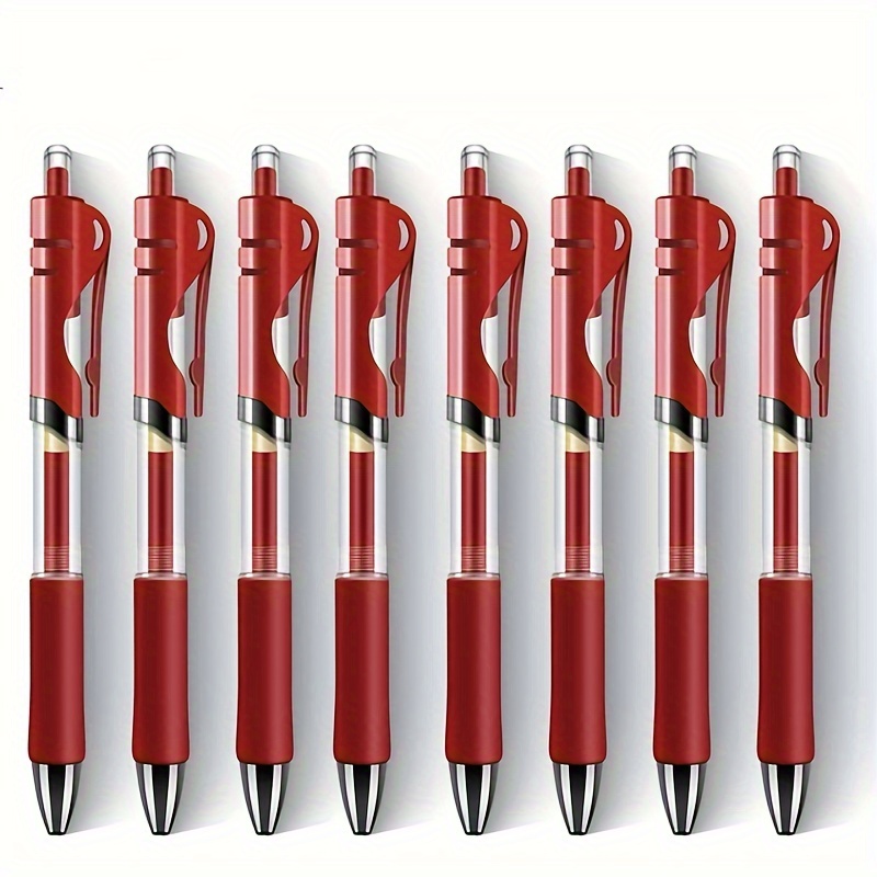 Retractable Gel Pens Set Black/red/blue Ballpoint Writing - Temu